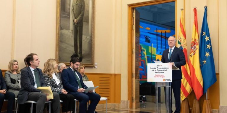 El primer Proyecto de Presupuestos de Azcón sube un 3,7% superando los 8500 millones de euros