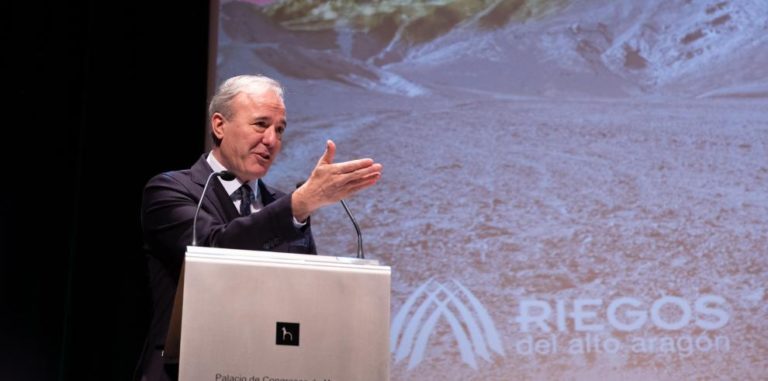 Jorge Azcón reclama al Gobierno central que se retomen las obras pendientes del Pacto del Agua