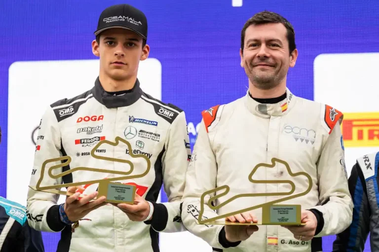 El piloto aragonés Guillermo Aso cierra la temporada en lo más alto del podio en Estoril