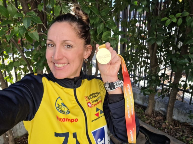 Ainhoa Pinedo, atleta de ALCAMPO-Scorpio 71, campeona de España de 10km marcha F40