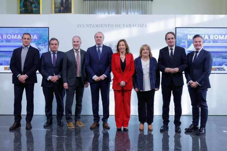 Ayuntamiento de Zaragoza, Gobierno de Aragón y Real Zaragoza firman la constitución de la sociedad ‘La Nueva Romareda SL’