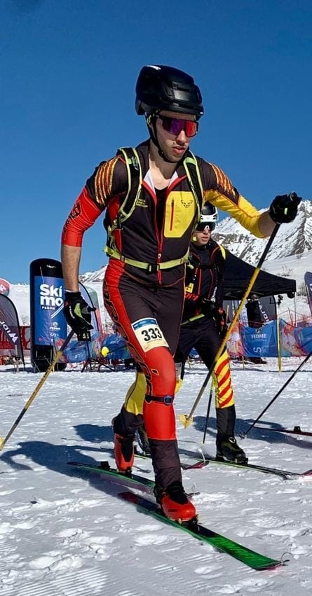 El aragonés Miguel Arruego participó en la Copa del Mundo de Esquí de Montaña Juvenil en la categoría U20