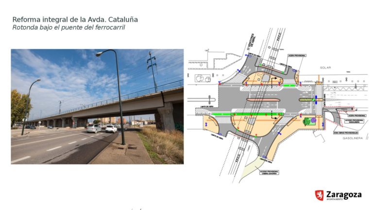 El Gobierno de Zaragoza da luz verde a la 2ª fase de la reforma de la avenida de Cataluña