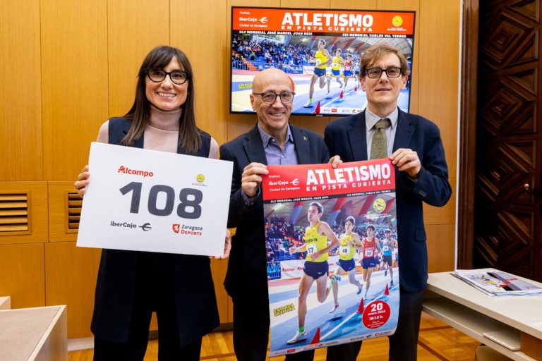 Deportistas nacionales e internacionales participan en el Trofeo Ibercaja ‘Ciudad de Zaragoza’ de Atletismo