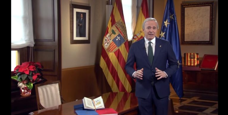 Reacciones al discurso de Azcón de Fin de Año: para CHA un presidente ausente, para PSOE un discurso vacuo
