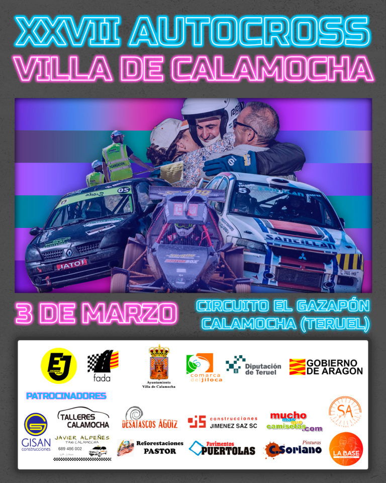 Arranca la temporada automovilística en Aragón con el XXVII Autocross Villa de Calamocha