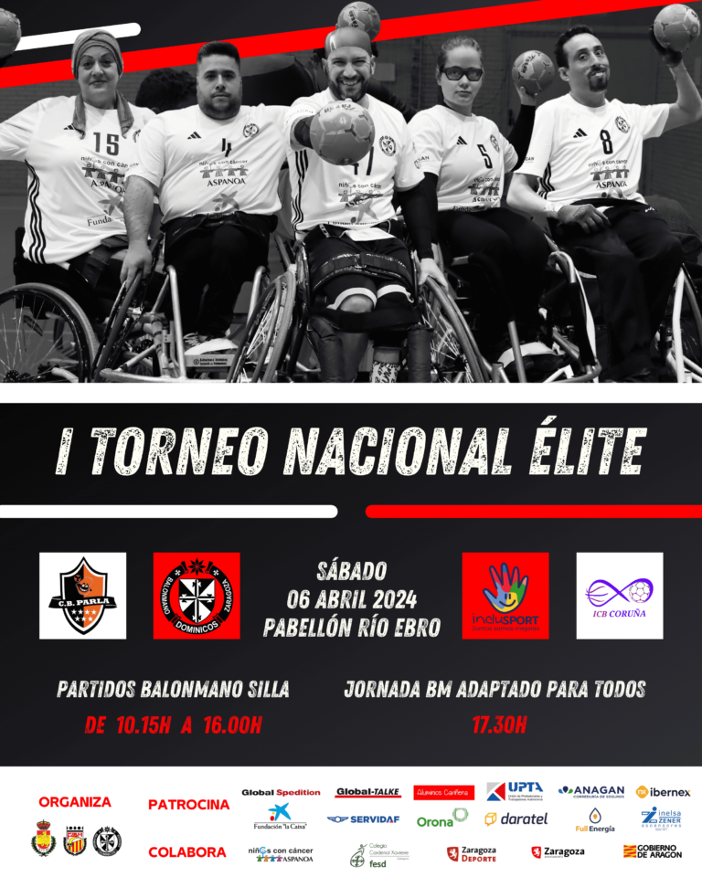 La segunda jornada del I Torneo Nacional Élite de balonmano adaptado se disputará este 6 de abril