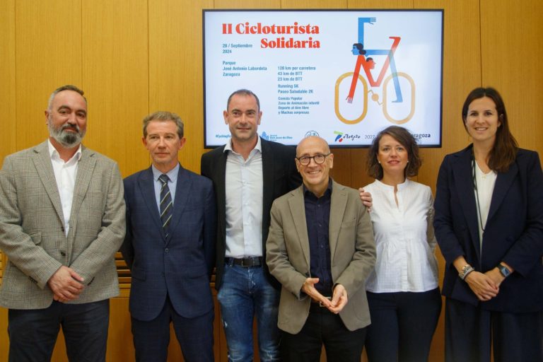 Zaragoza se sube a la bici por el alzheimer