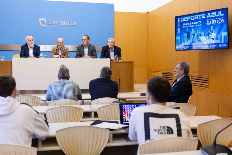 Zaragoza se prepara para el Fin de Semana del Deporte Azul en la Plaza del Pilar