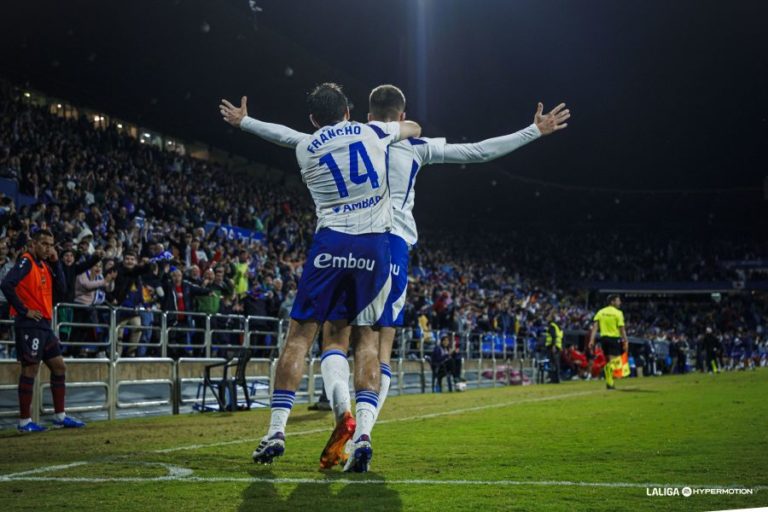 Samed Bazdar se viste de genio para regalar la victoria al Real Zaragoza (2-1)