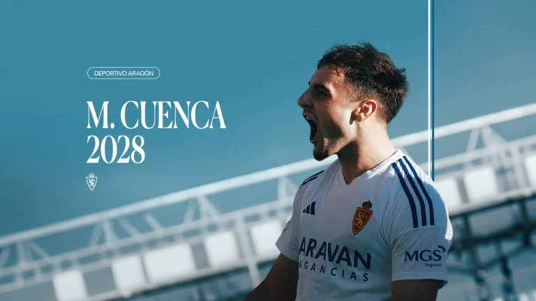 Marcos Cuenca renueva con el Real Zaragoza por cuatro temporadas