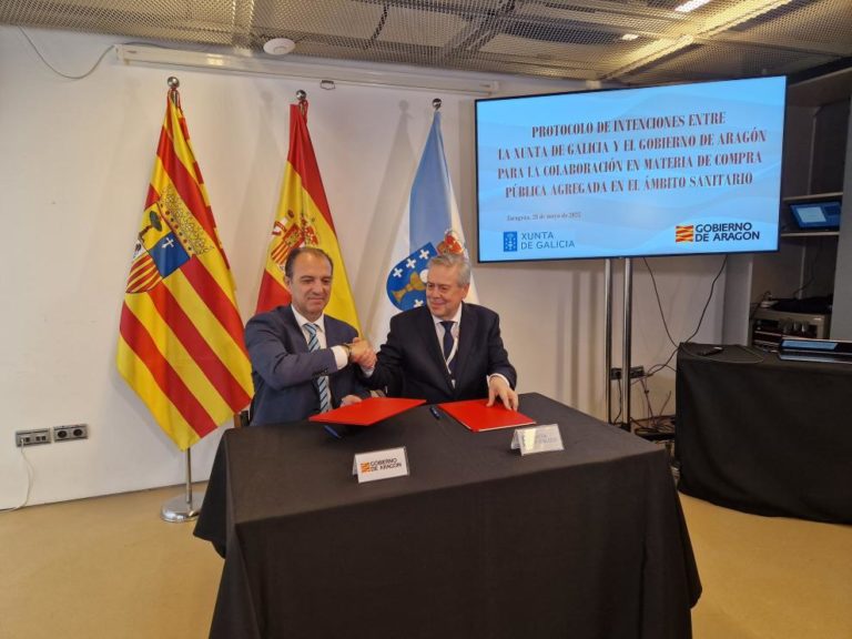 Aragón y Galicia se unen para realizar compras públicas en sanidad en un nuevo acuerdo