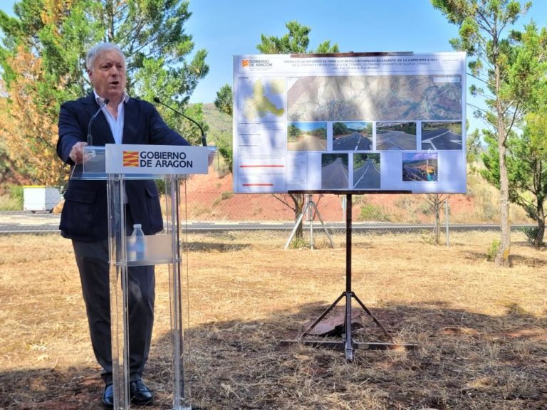 El Gobierno de Aragón renueva 12 kilómetros de la A-1503 para mejorar la seguridad vial