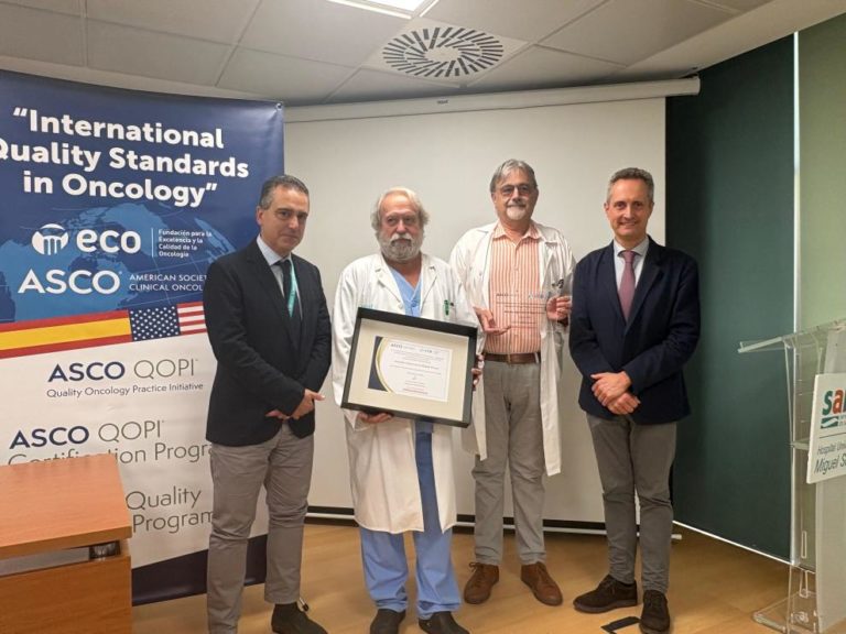 El Hospital Universitario Miguel Servet recibe certificación QOPI en Oncología Médica