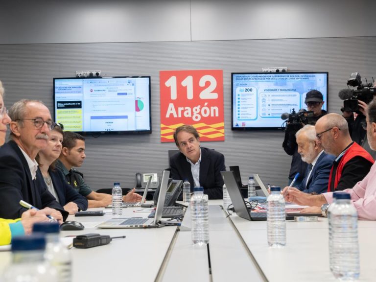 Aragón avanza hacia la normalidad tras las tormentas con 200 efectivos en acción