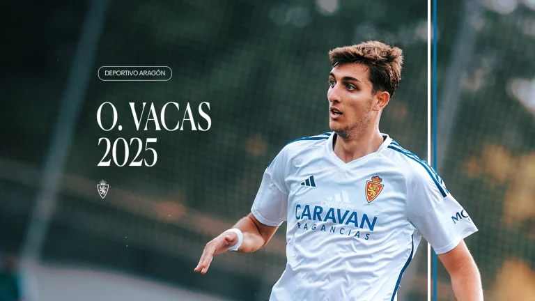 Óscar Vacas, tercera renovación para el Deportivo Aragón de cara al próximo curso