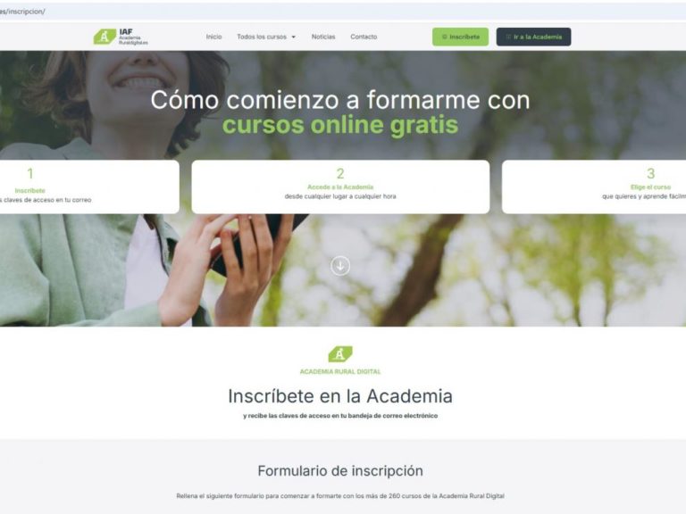 Abiertas las inscripciones para los cursos gratuitos de agricultura digital y revitalización rural