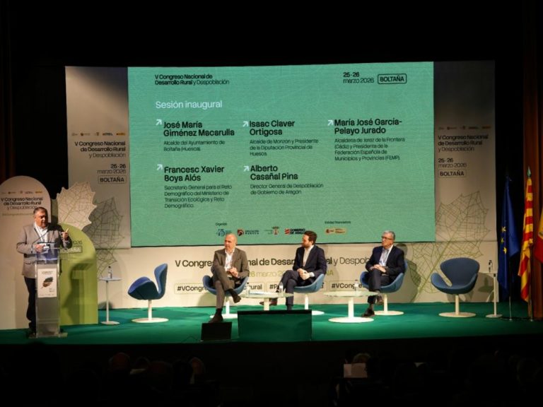 Aragón presenta estrategias contra la despoblación en el V Congreso Nacional en Boltaña