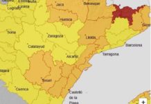 Aviso naranja por vientos en el Pirineo y Huesca