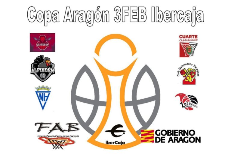 La Federación Aragonesa de Baloncesto organiza la Copa Aragón 3FEB con los seis equipos aragoneses de la categoría