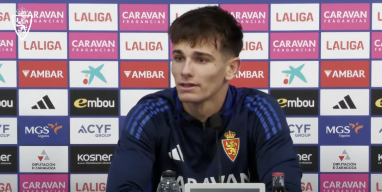 Pau Sans: «Desde que entré al Real Zaragoza, es lo que sueñas, el contrato con la primera plantilla»