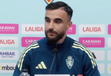 Rober aprieta los dientes para seguir ayudando al Zaragoza: “Llevo un mes y medio un poco jodido”