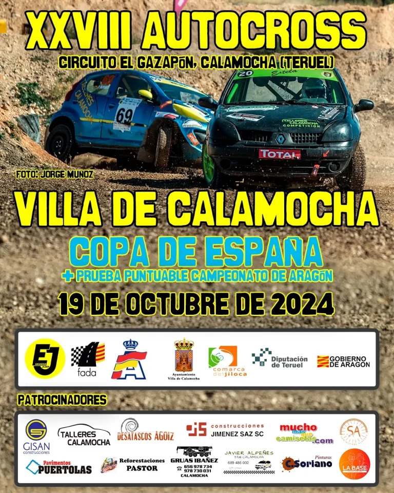 El Autocross Villa de Calamocha contará con 22 pilotos