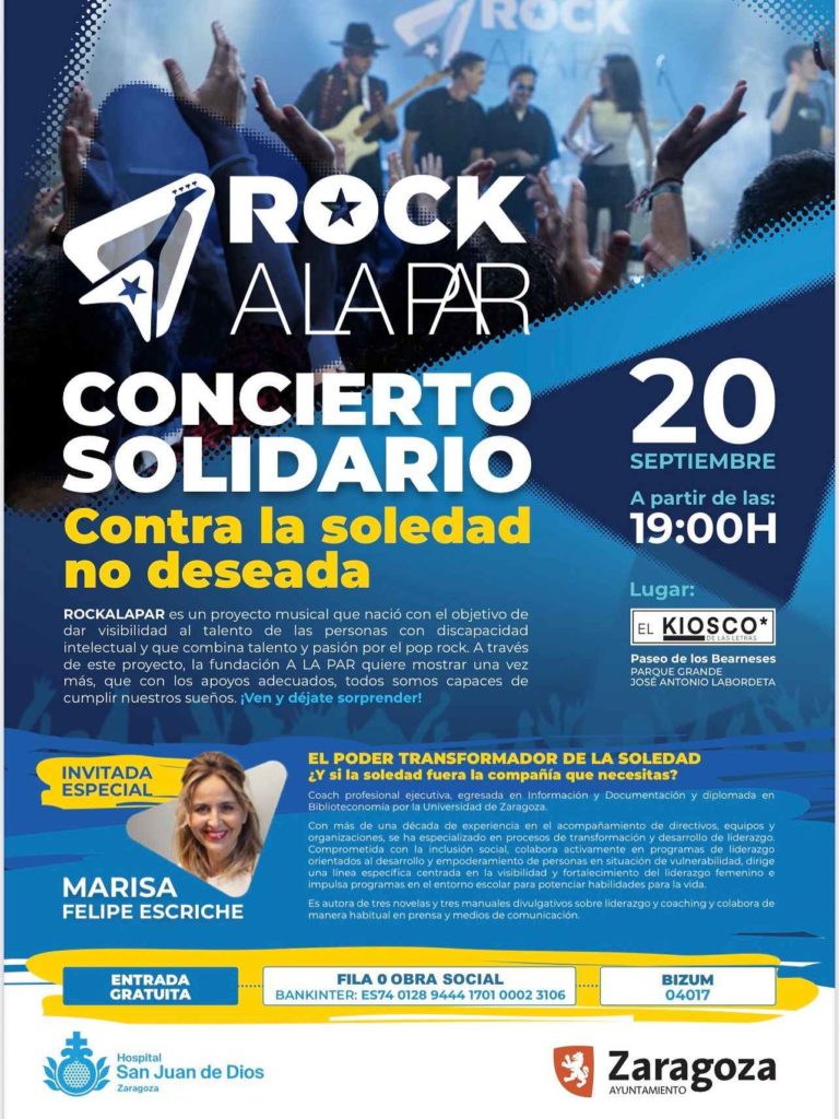 Concierto solidario en Zaragoza para combatir la soledad no deseada