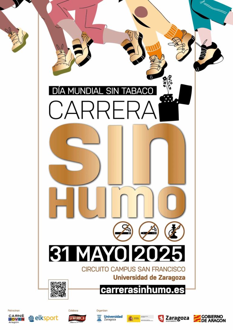Zaragoza celebra esta sábado la Carrera Sin Humo en el Día Mundial Sin Tabaco
