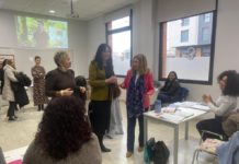 Claudia Pérez Forniés apoya la formación en atención sociosanitaria en Huesca