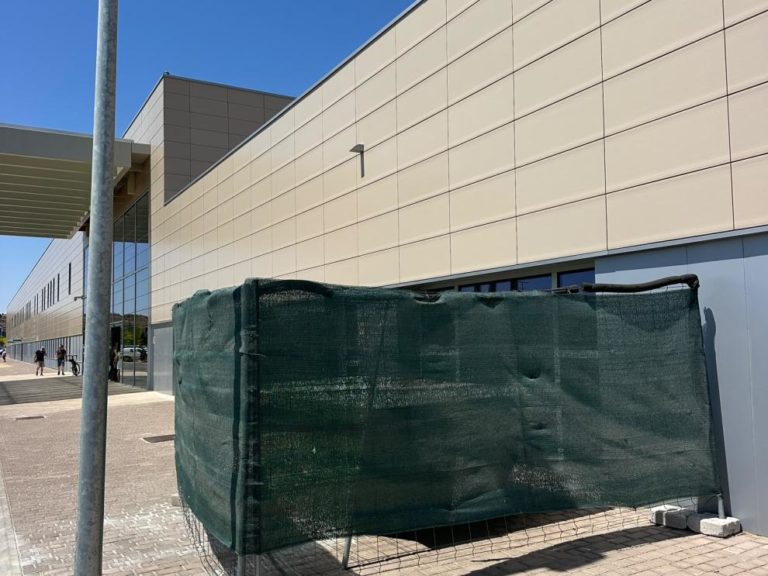Comienzan las obras de la cafetería del nuevo Hospital de Alcañiz, que abrirá en dos meses