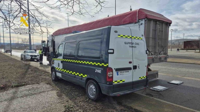 Conductor de camión investigado por accidente de tráfico en Teruel tras dar positivo en alcohol