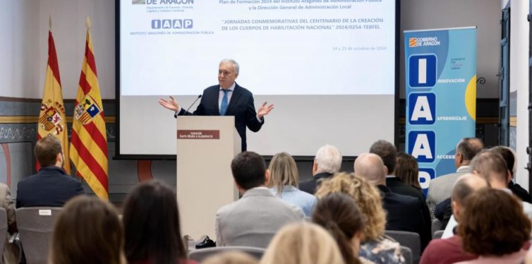 El Gobierno de Aragón conmemora el centenario de los cuerpos de Administración Local en Albarracín
