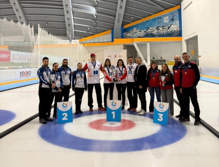 El Curling Club Hielo Jaca logra el bronce en el Campeonato de España de Curling Mixto