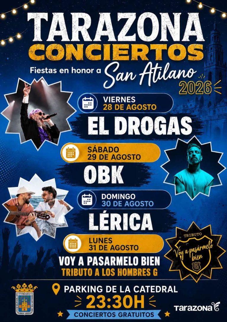 El Drogas y OBK encabezan el cartel de conciertos de las fiestas de Tarazona