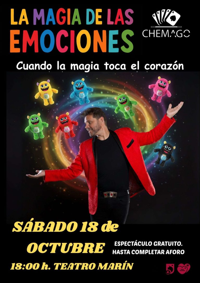 El Teatro Marín acoge “La Magia de las Emociones” un espectáculo gratuito para toda la familia