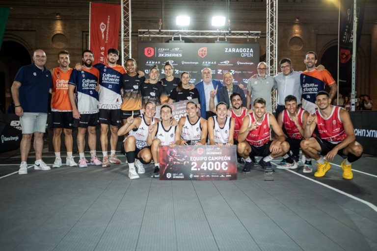 Celebrado con éxito el Zaragoza Open de 3×3 en la Plaza del Pilar