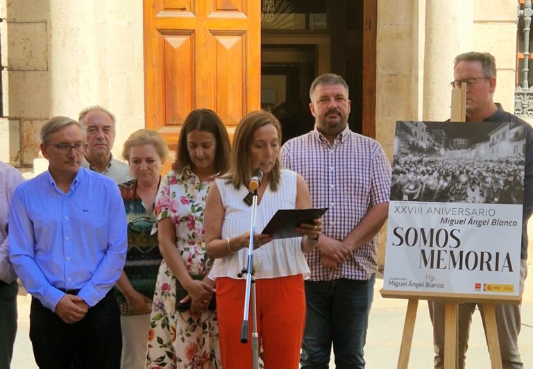 Teruel rinde homenaje a Miguel Ángel Blanco en el 28º aniversario de su muerte