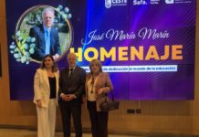 Homenaje a José María Marín por su trayectoria en la enseñanza en Aragón