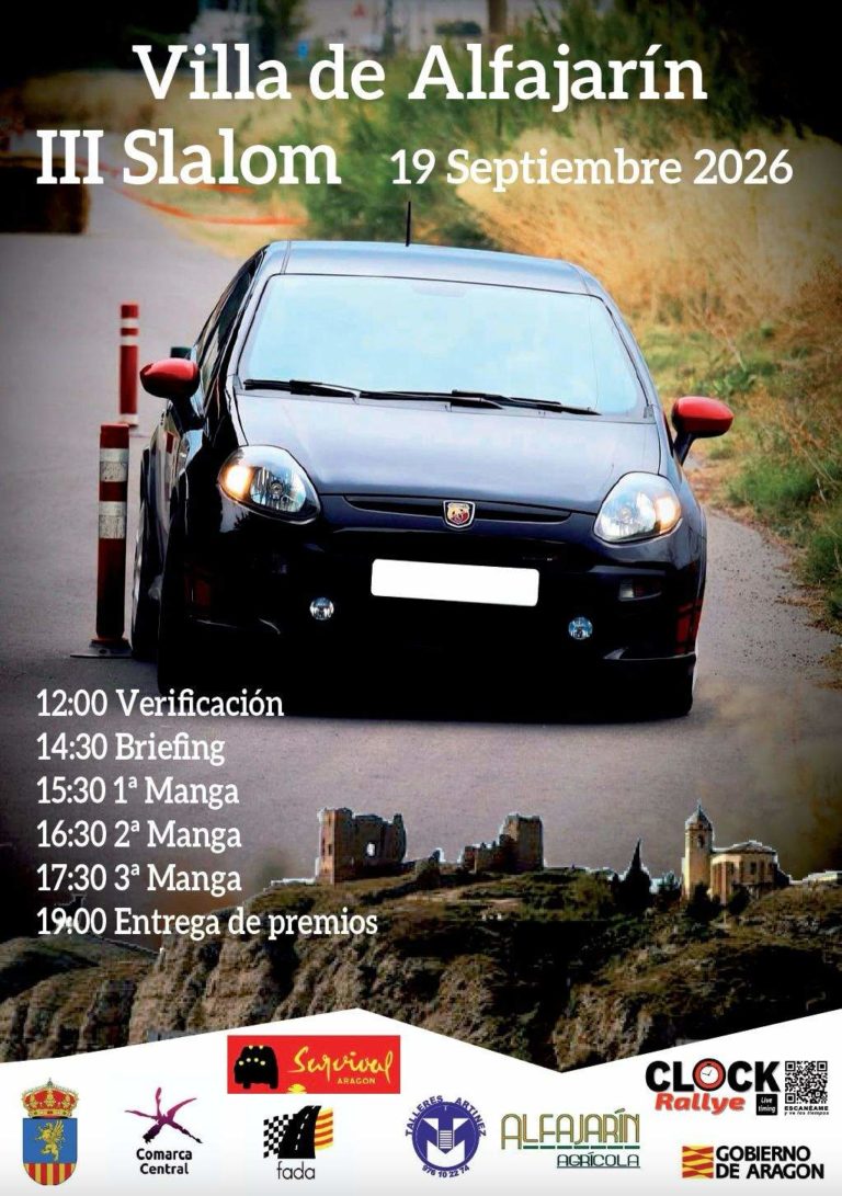 III Slalom Villa de Alfajarín: Un evento de velocidad y destreza en el corazón de Aragón