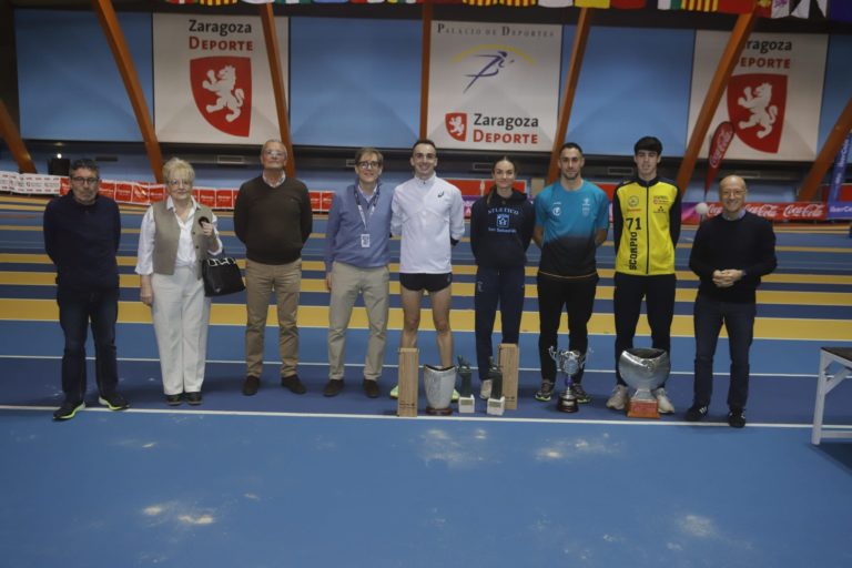 Eduardo Mecnacho y Sergio López ganan el Trofeo «Ciudad de Zaragoza» de Atletismo en Pista Cubierta