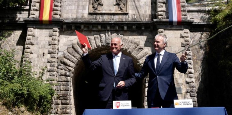 Acuerdo entre Aragón y  Nueva Aquitania para la reapertura de la línea del  Canfranc
