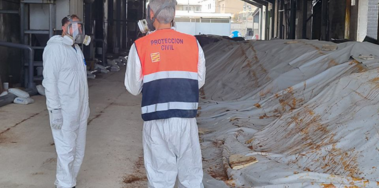 Finaliza la emergencia en Productos QP de Utebo tras el incendio de agosto