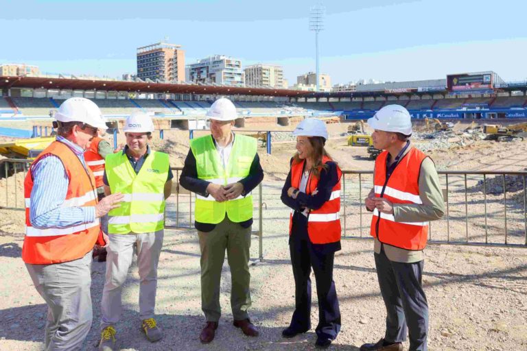 Avances en las obras del estadio Ibercaja Romareda marcan un nuevo capítulo en su construcción