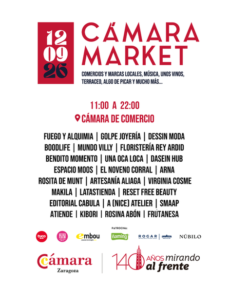 La Cámara de Comercio de Zaragoza celebra su 140 aniversario con el Cámara Market