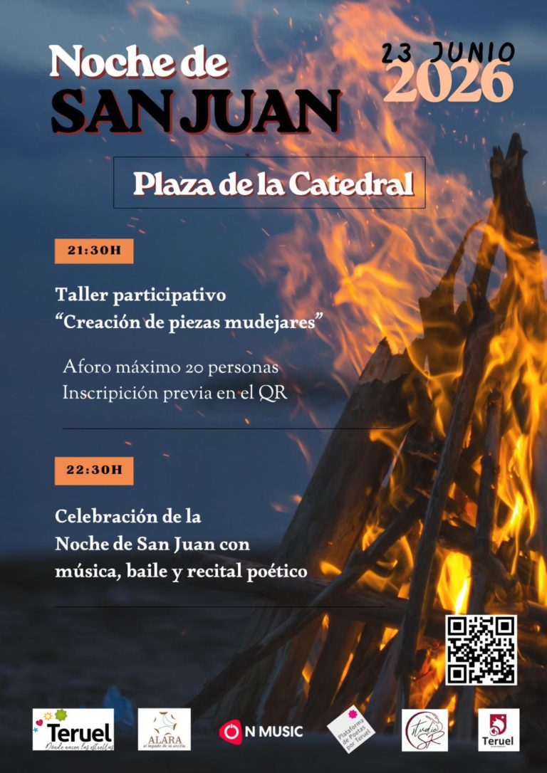 La Noche de San Juan se celebra en la Plaza de la Catedral de Teruel por el 40 aniversario del Patrimonio Mudéjar