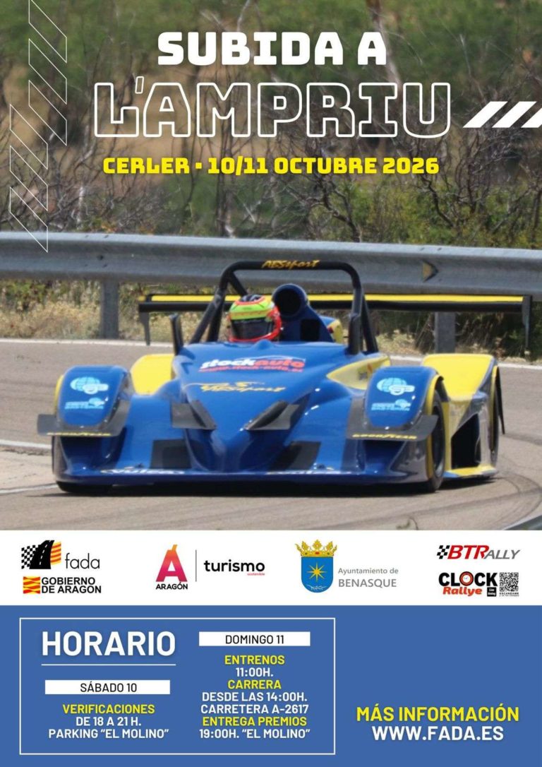 La Subida L’Ampriú en Cerler contará con una destacada participación de pilotos aragoneses
