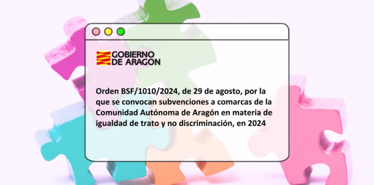 Aragón destina 100.000 euros para proyectos de igualdad de trato y no discriminación