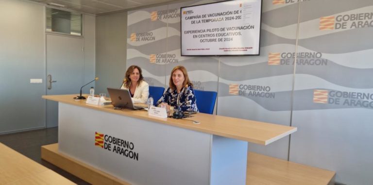 Aragón inicia plan piloto de vacunación contra la gripe en colegios para niños de 3 y 4 años