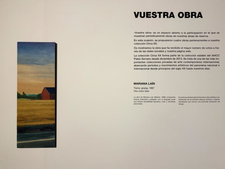 La pintura ‘Tierra granja’ de Mariana Laín se expone en el IAACC Pablo Serrano tras votación popular